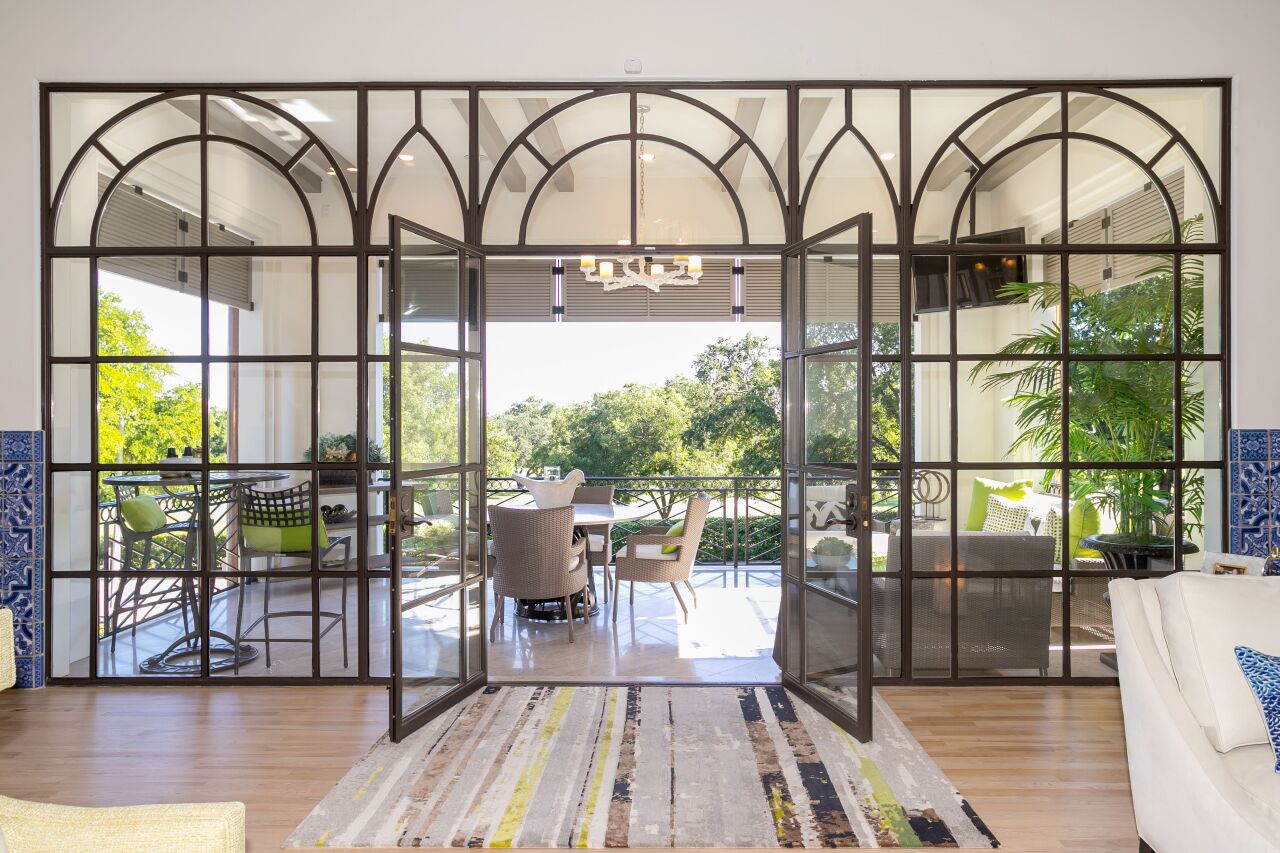 Contemporary Restoration Arched Window Doors Brent Hull