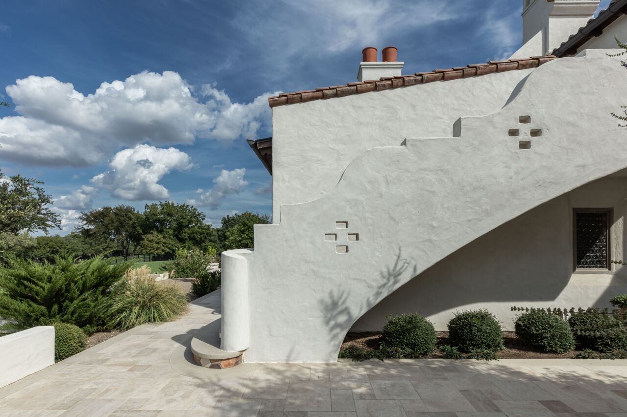Spanish Moorish Exterior Patio Brent Hull